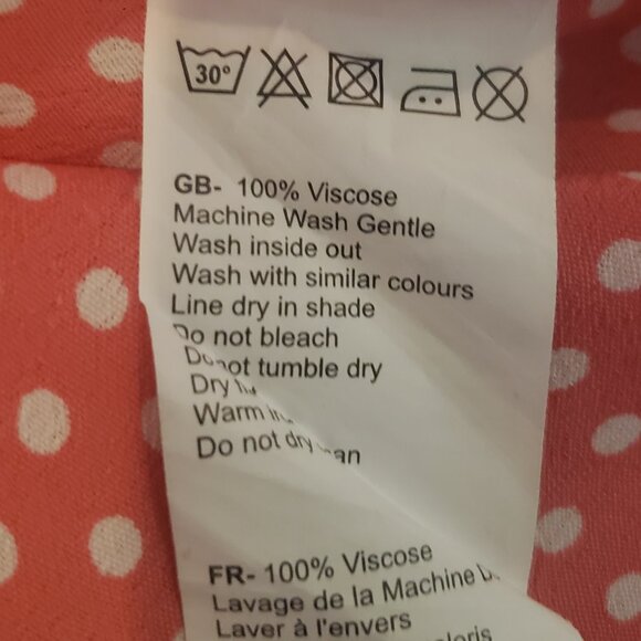 Pomodoro Coral Polka Dot Dress - Picture 10 of 13